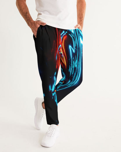ELECTRICLY BLUE AND RED DESIGN BY FLIPSTYLEZ Men's Joggers