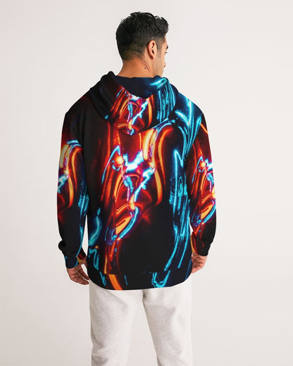 ELECTRICLY BLUE AND RED DESIGN BY FLIPSTYLEZ Men's Hoodie