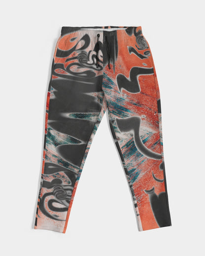 STREATWEAR GRUNGE RED AND BLACK CREATED FLIPSTYLEZ Men's Joggers