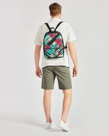 CREATIVE ABSTRACT CREATED BY FLIPSTYLEZ Classic Faux Leather Backpack