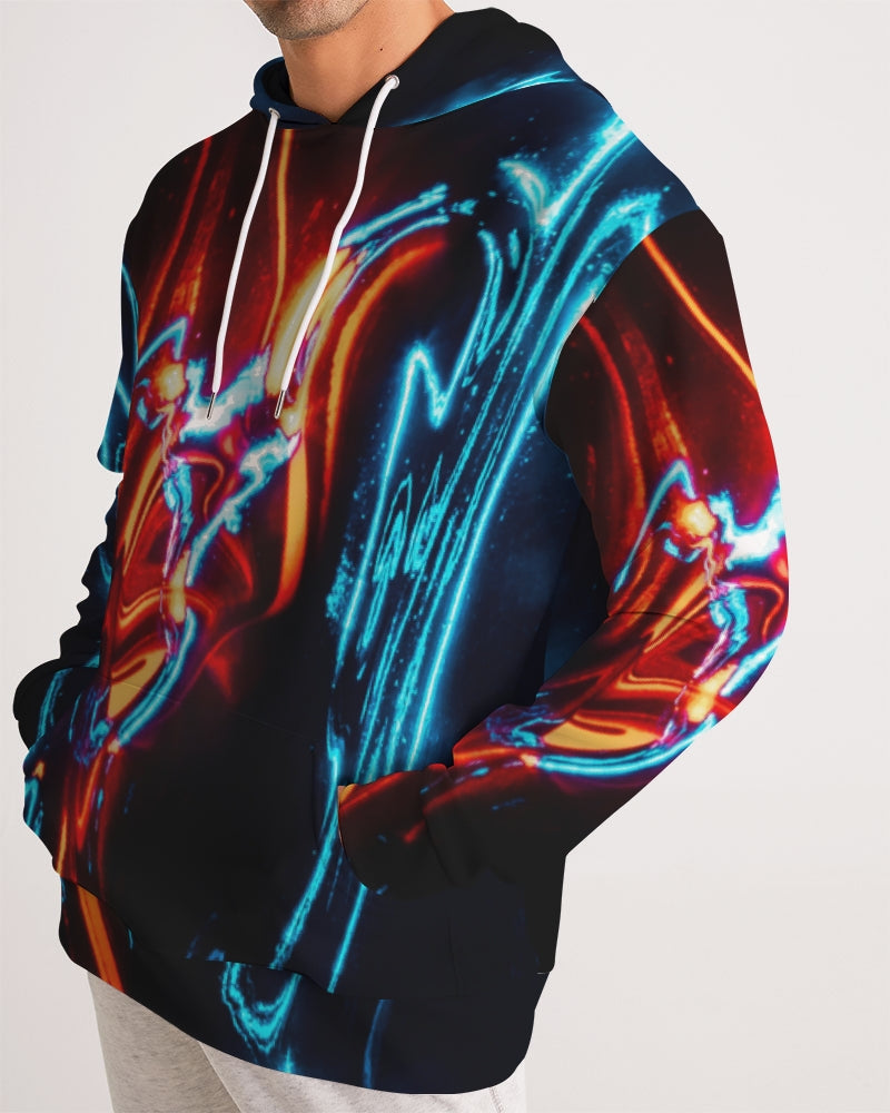 ELECTRICLY BLUE AND RED DESIGN BY FLIPSTYLEZ Men's Hoodie