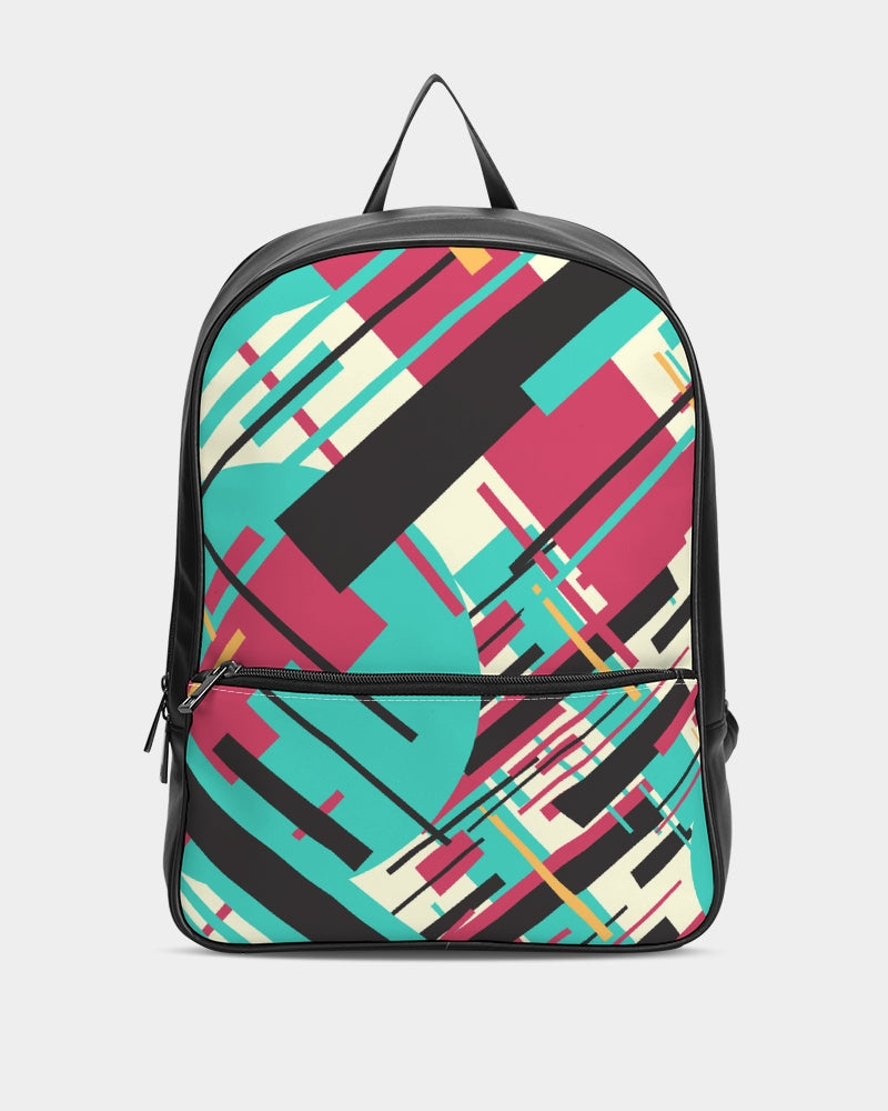 CREATIVE ABSTRACT CREATED BY FLIPSTYLEZ Classic Faux Leather Backpack