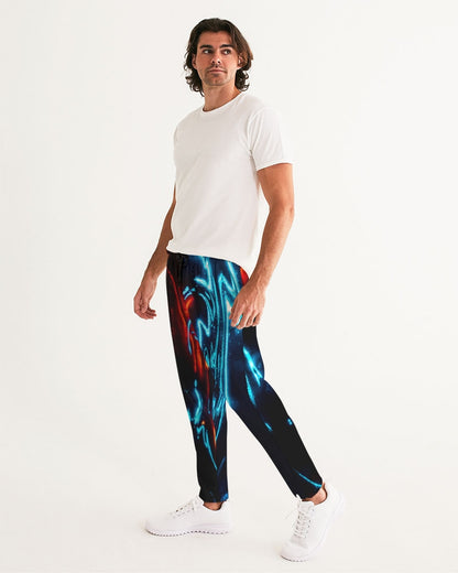 ELECTRICLY BLUE AND RED DESIGN BY FLIPSTYLEZ Men's Joggers